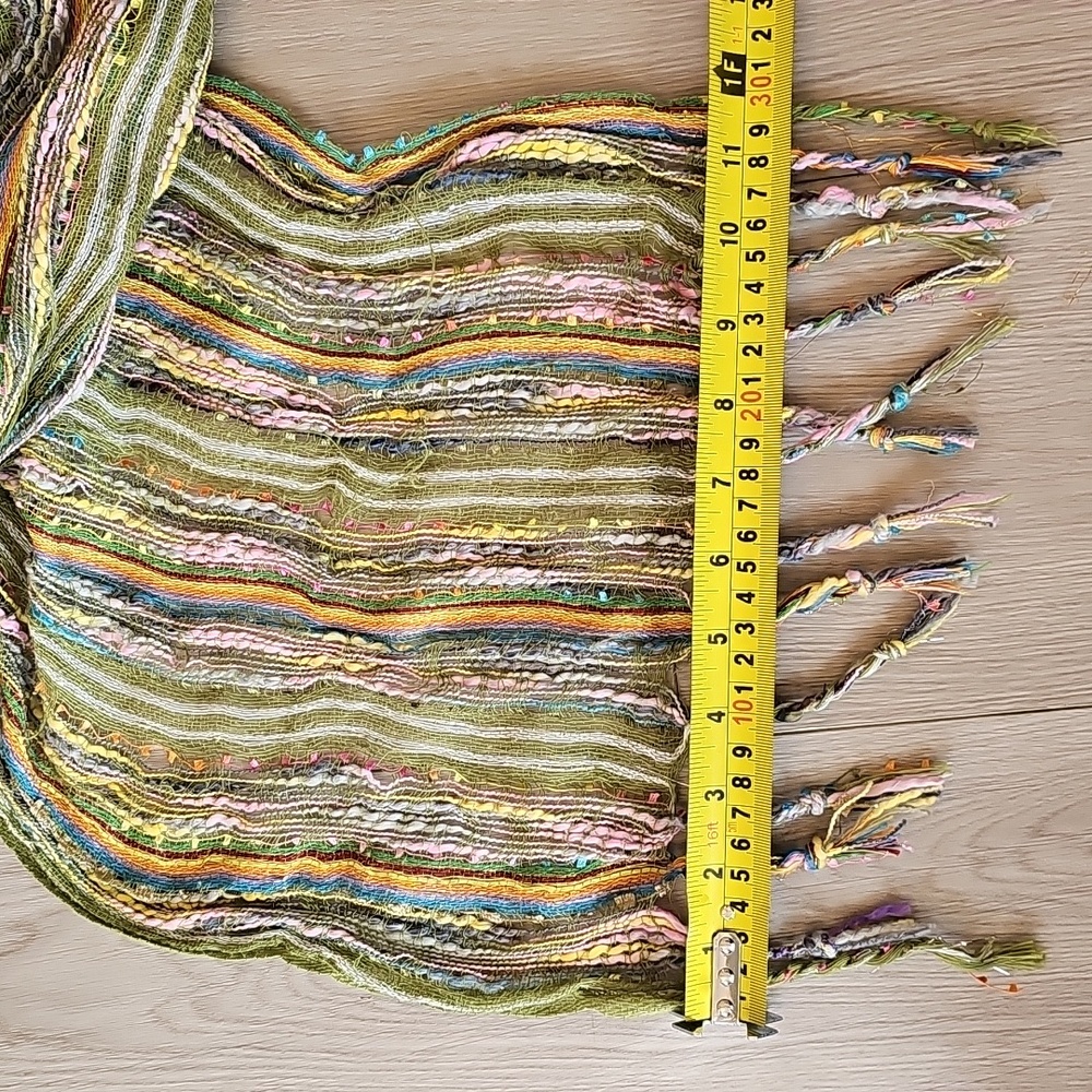 Multicolor Striped Scarf - Picture 7 of 7
